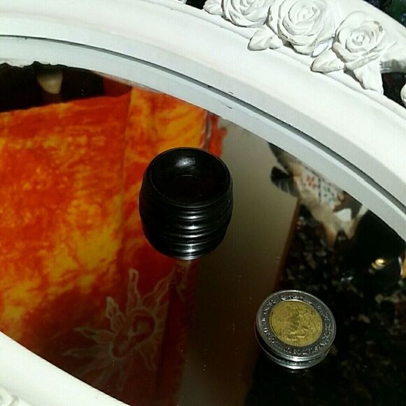 FIRM! 343g Fluorite Skull Sphere with Stand - Picture 7 of 7